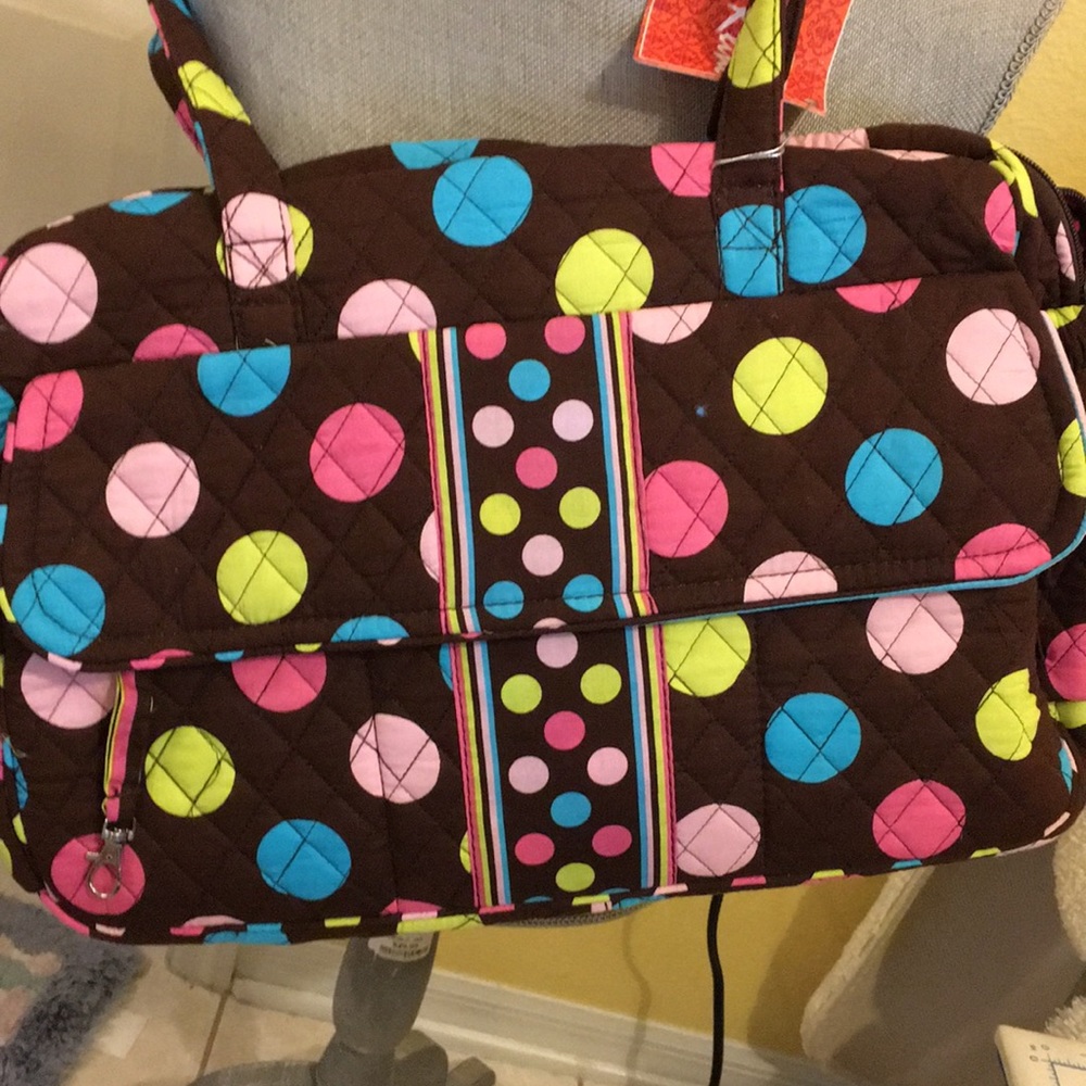 Never used Diaper Bag in beautiful crazy colors!
